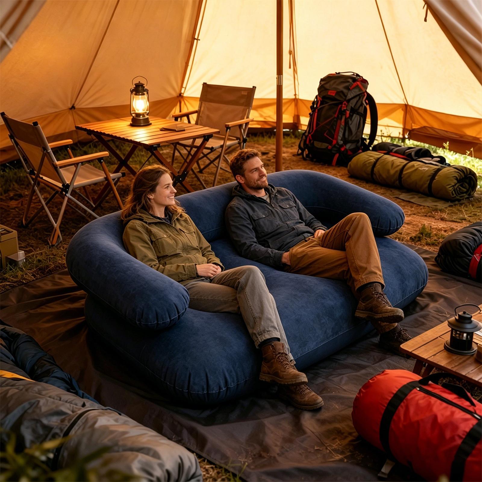 Inflatable Couch for Camping I - Outdoor Camping Couch recension och pris