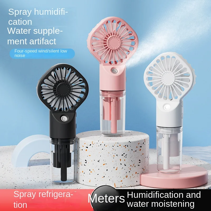 Mini Handheld Fan USB Recharge - Outdoor Camping Misting Fan recension och pris