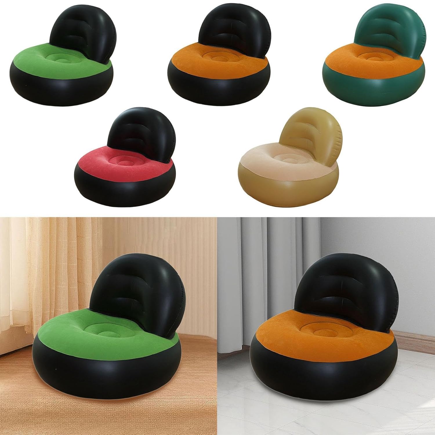 Inflatable Sofa PVC L Shaped A - Outdoor Camping Couch recension och pris