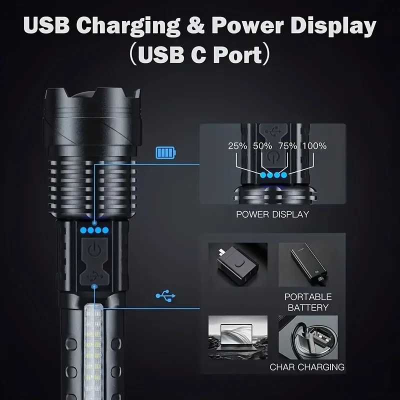 Powerful LED Flashlight Batter - Outdoor Camping Lantern recension och pris