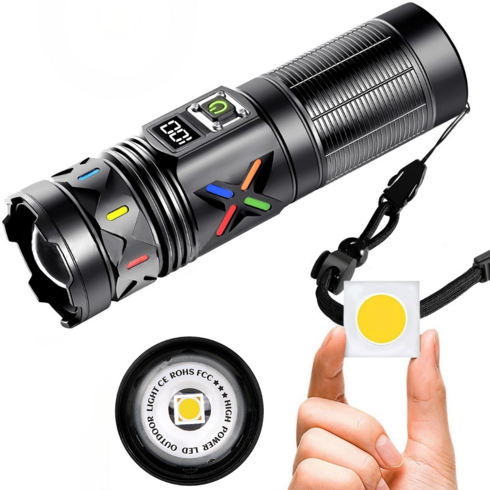High Power LED Flashlight Tele - Outdoor Camping Lantern recension och pris