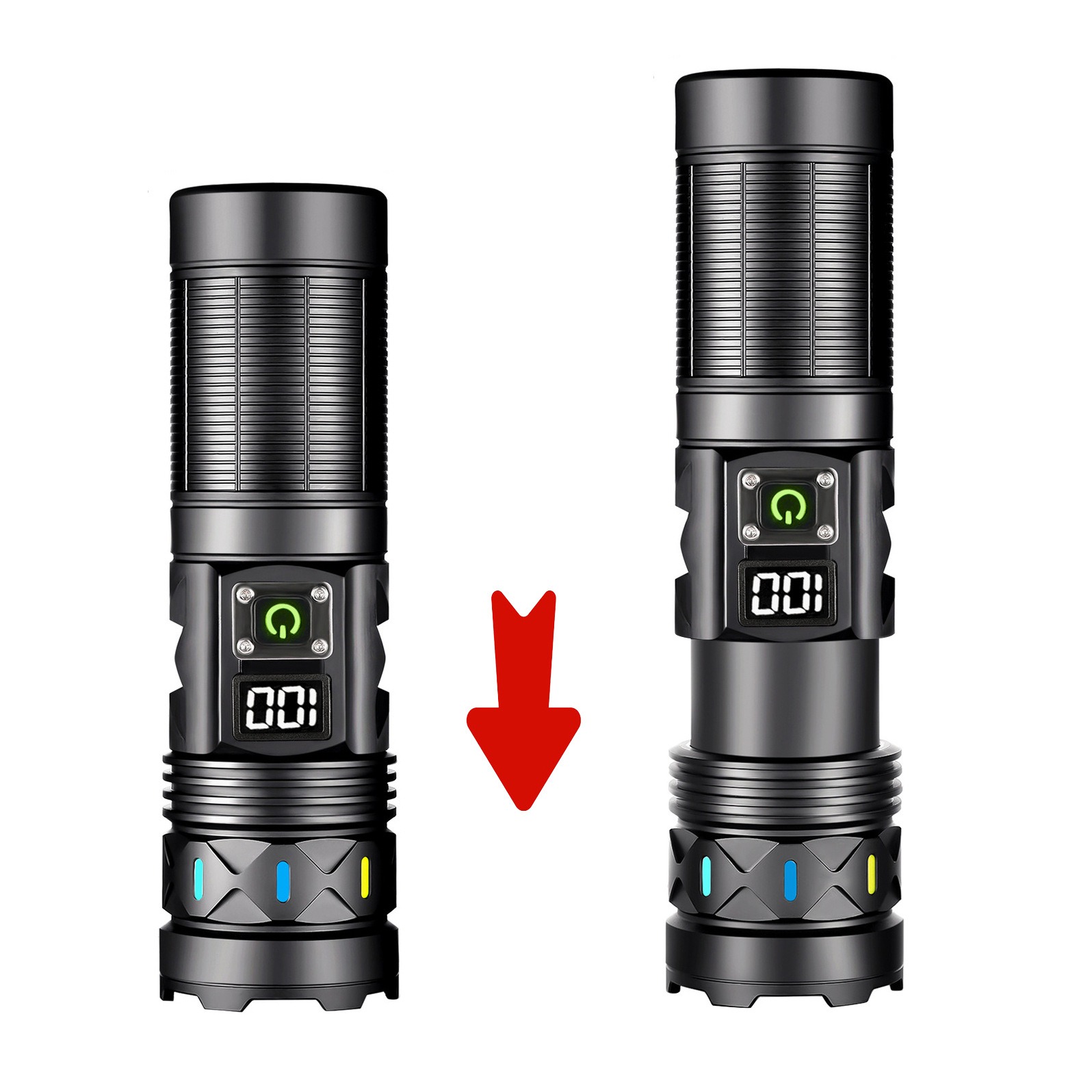 High Power LED Flashlight Tele - Outdoor Camping Lantern recension och pris