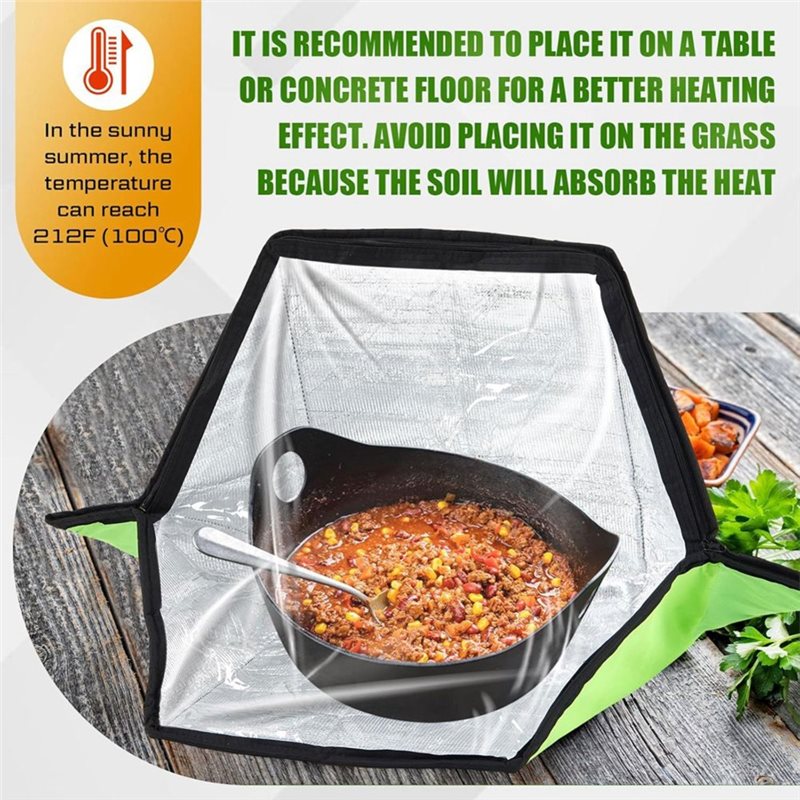 ABFU-Portable Foldable Solar O - Outdoor Camping Oven recension och pris